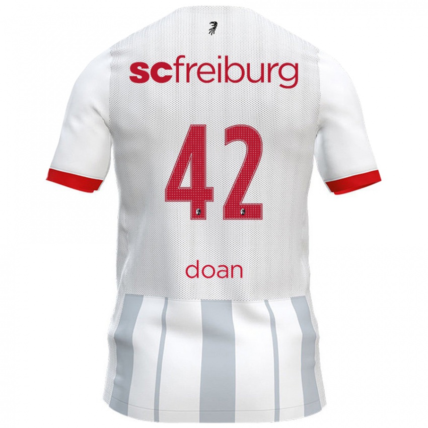 Herren Ritsu Doan #42 Weiß Grau Auswärtstrikot Trikot 2024/25 T-Shirt