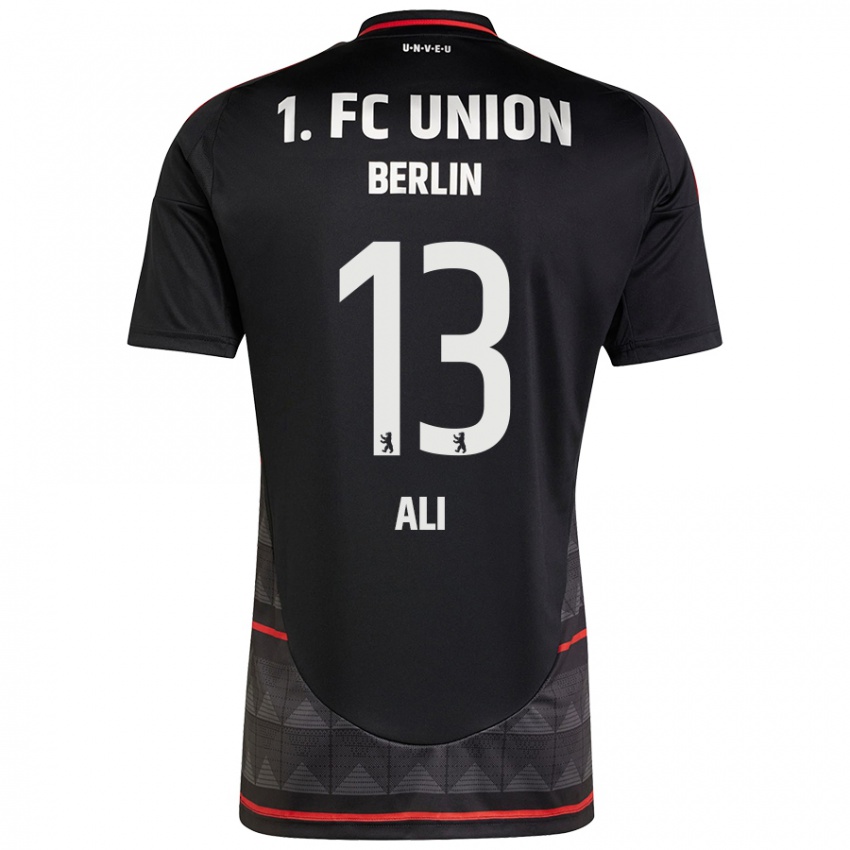 Herren Suheib-Elias Ali #13 Schwarz Auswärtstrikot Trikot 2024/25 T-Shirt