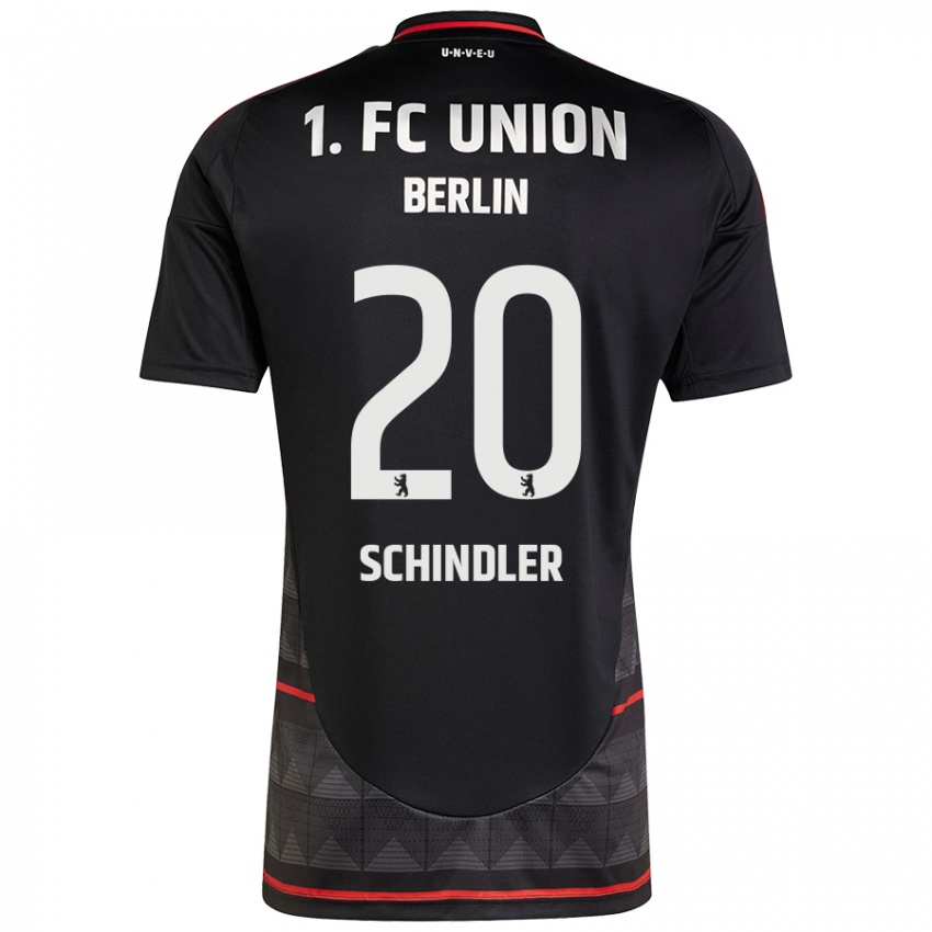 Herren Elisa Schindler #20 Schwarz Auswärtstrikot Trikot 2024/25 T-Shirt