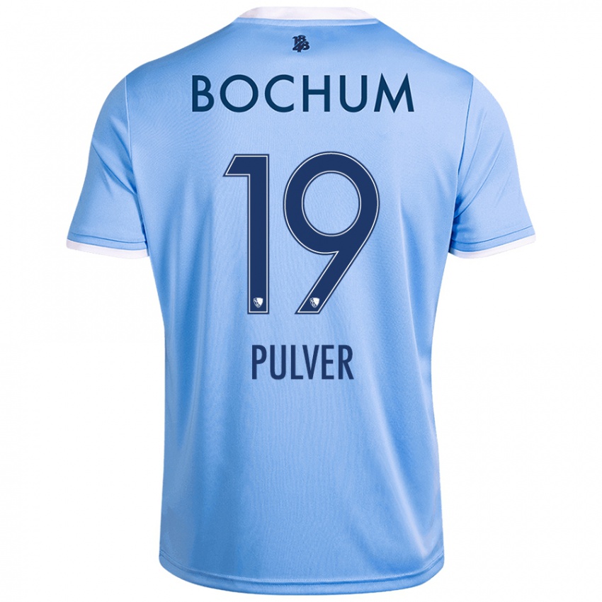 Herren Nico Pulver #19 Himmelblau Auswärtstrikot Trikot 2024/25 T-Shirt