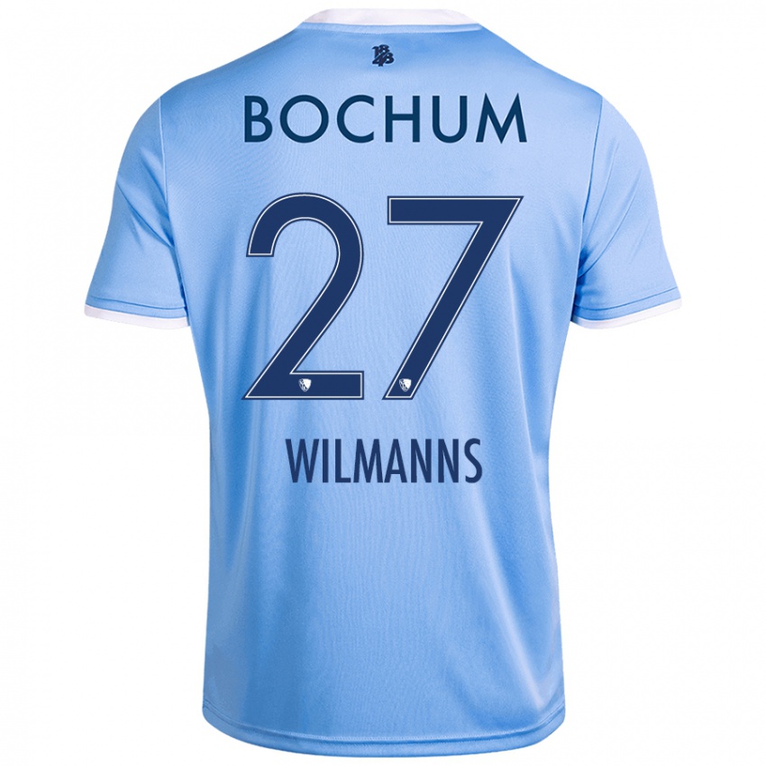 Herren Anjo Wilmanns #27 Himmelblau Auswärtstrikot Trikot 2024/25 T-Shirt