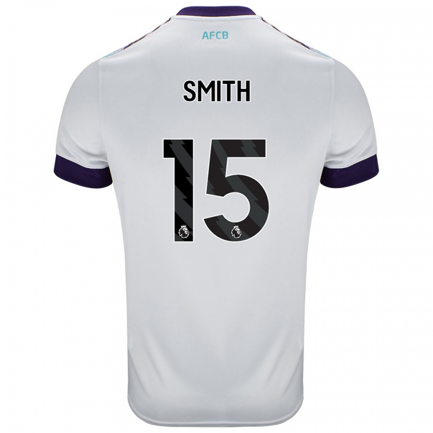 Herren Adam Smith #15 Weiß Grün Lila Auswärtstrikot Trikot 2024/25 T-Shirt