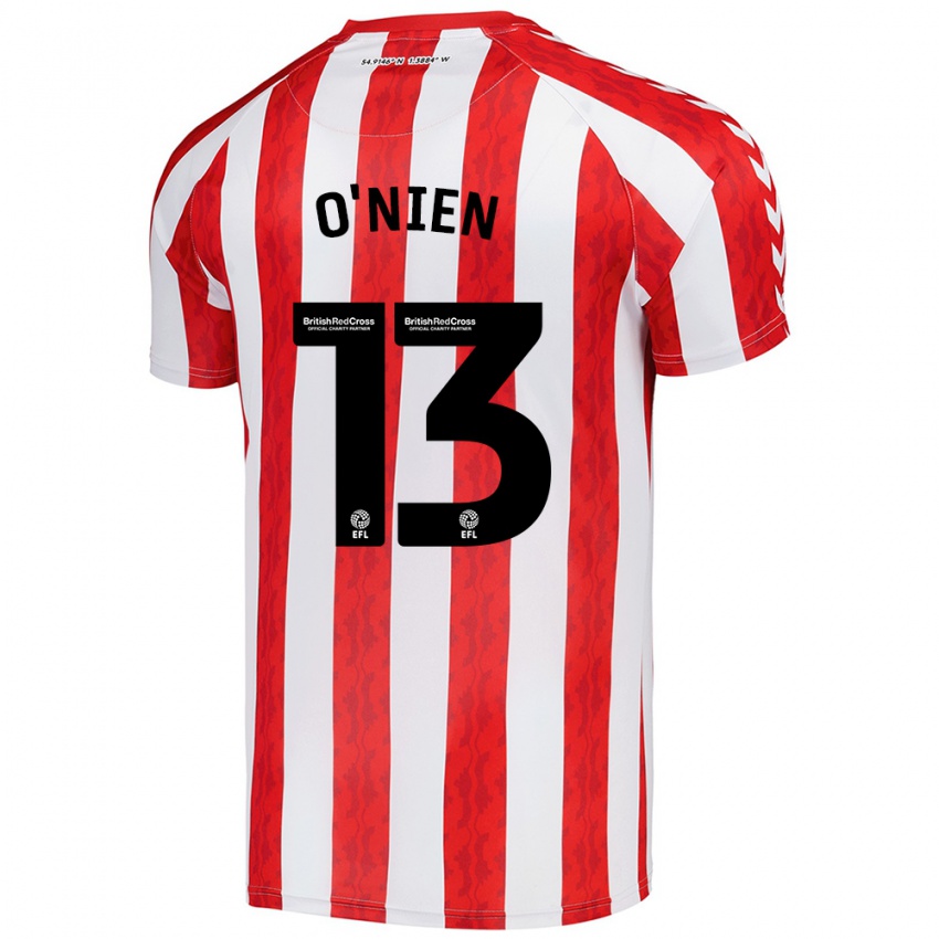 Damen Luke O'nien #13 Rot Weiß Heimtrikot Trikot 2024/25 T-Shirt