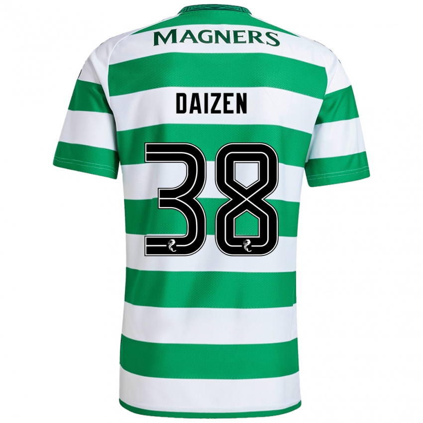 Damen Daizen Maeda #38 Grün Weiß Heimtrikot Trikot 2024/25 T-Shirt