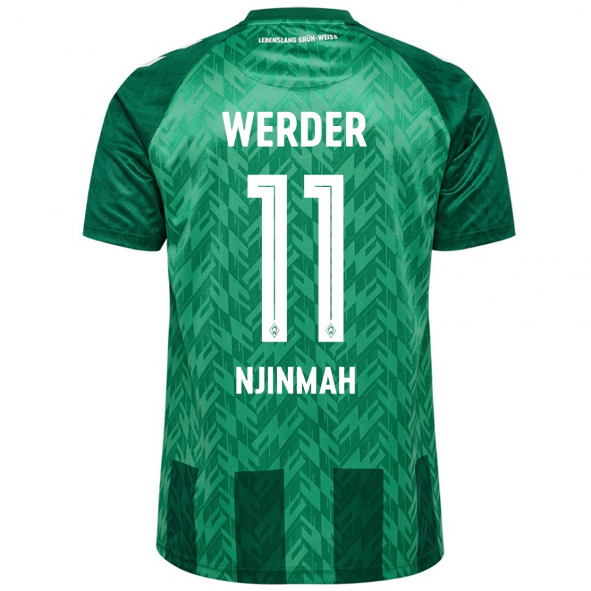 Damen Justin Njinmah #11 Grün Heimtrikot Trikot 2024/25 T-Shirt