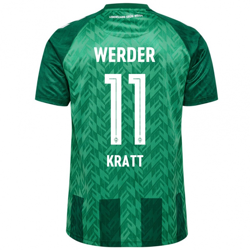 Damen Ronan Kratt #11 Grün Heimtrikot Trikot 2024/25 T-Shirt