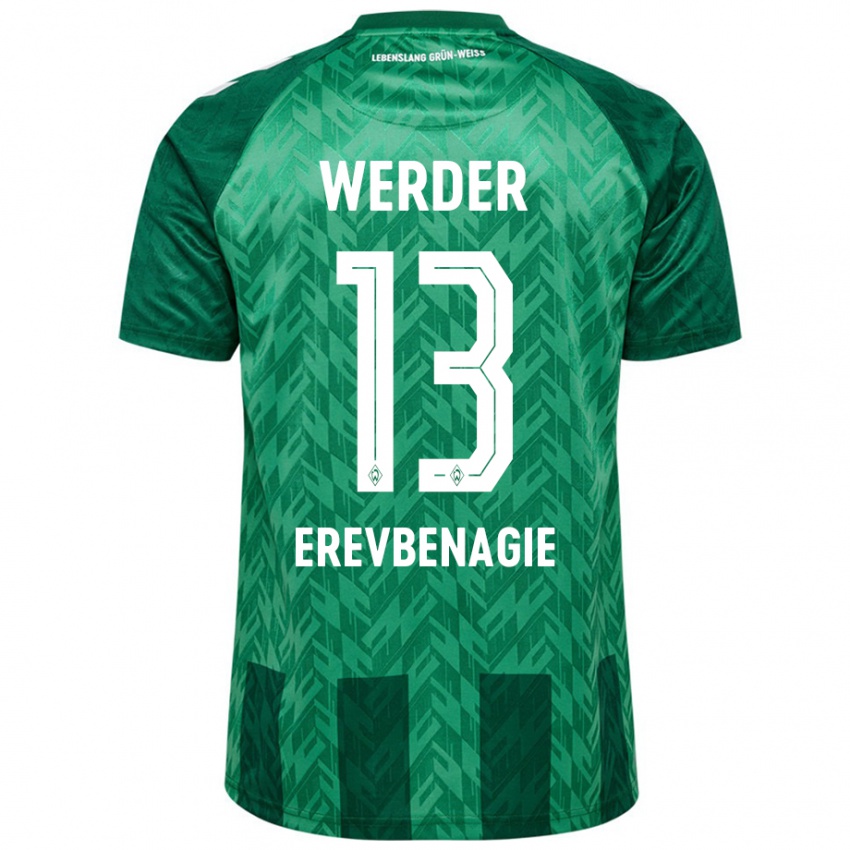 Damen Paul Erevbenagie #13 Grün Heimtrikot Trikot 2024/25 T-Shirt