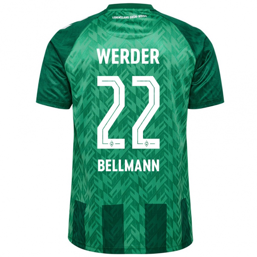 Damen Paul Bellmann #22 Grün Heimtrikot Trikot 2024/25 T-Shirt