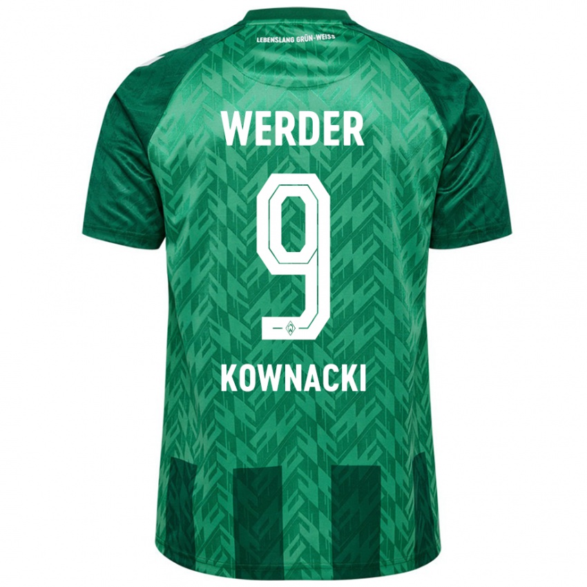 Damen Dawid Kownacki #9 Grün Heimtrikot Trikot 2024/25 T-Shirt