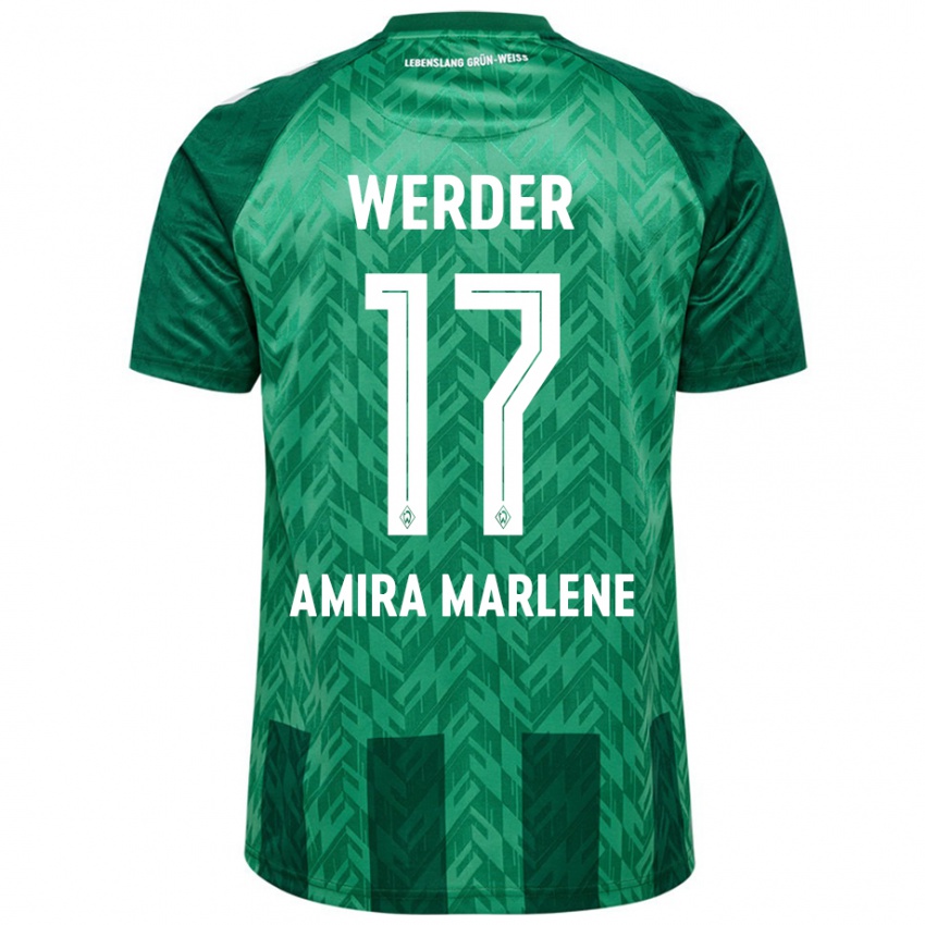 Damen Amira Marlene Dahl #17 Grün Heimtrikot Trikot 2024/25 T-Shirt