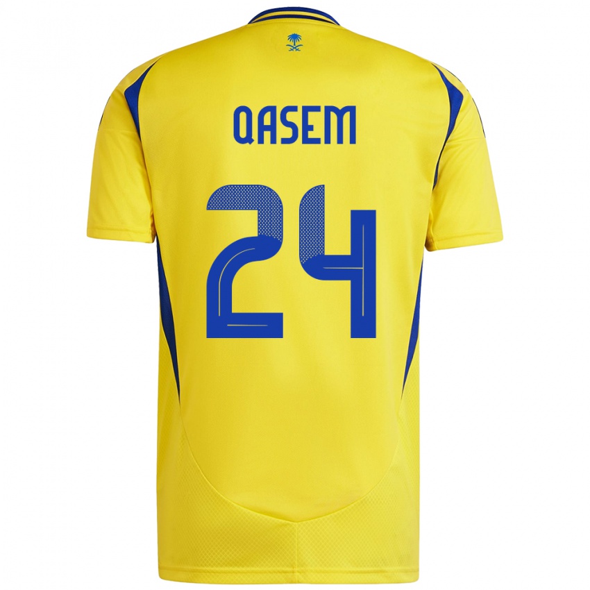 Damen Mohammed Qasem #24 Gelb Blau Heimtrikot Trikot 2024/25 T-Shirt