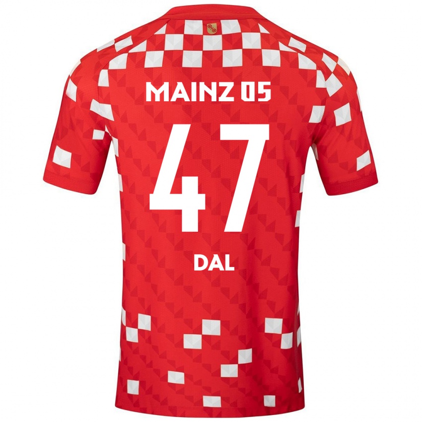 Damen Maxim Dal #47 Weiß Rot Heimtrikot Trikot 2024/25 T-Shirt