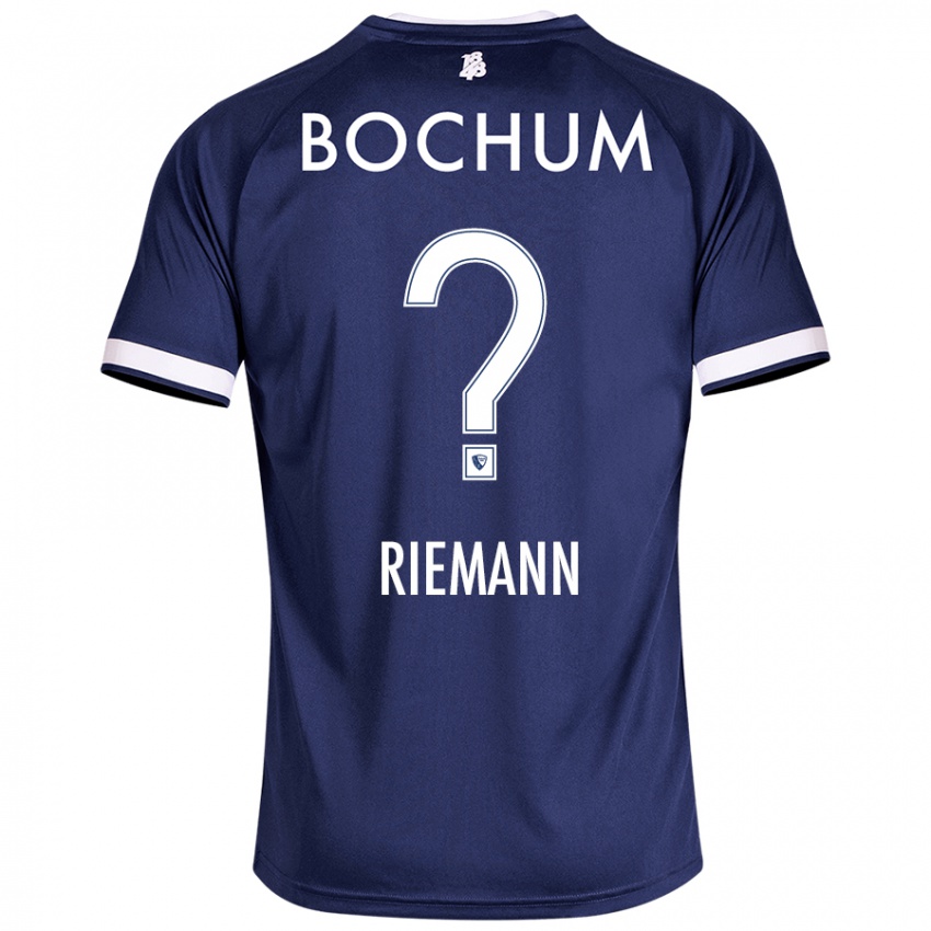 Damen Manuel Riemann #0 Dunkelblau Heimtrikot Trikot 2024/25 T-Shirt