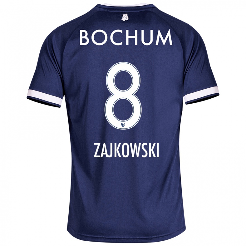 Damen Cedric Zajkowski #8 Dunkelblau Heimtrikot Trikot 2024/25 T-Shirt