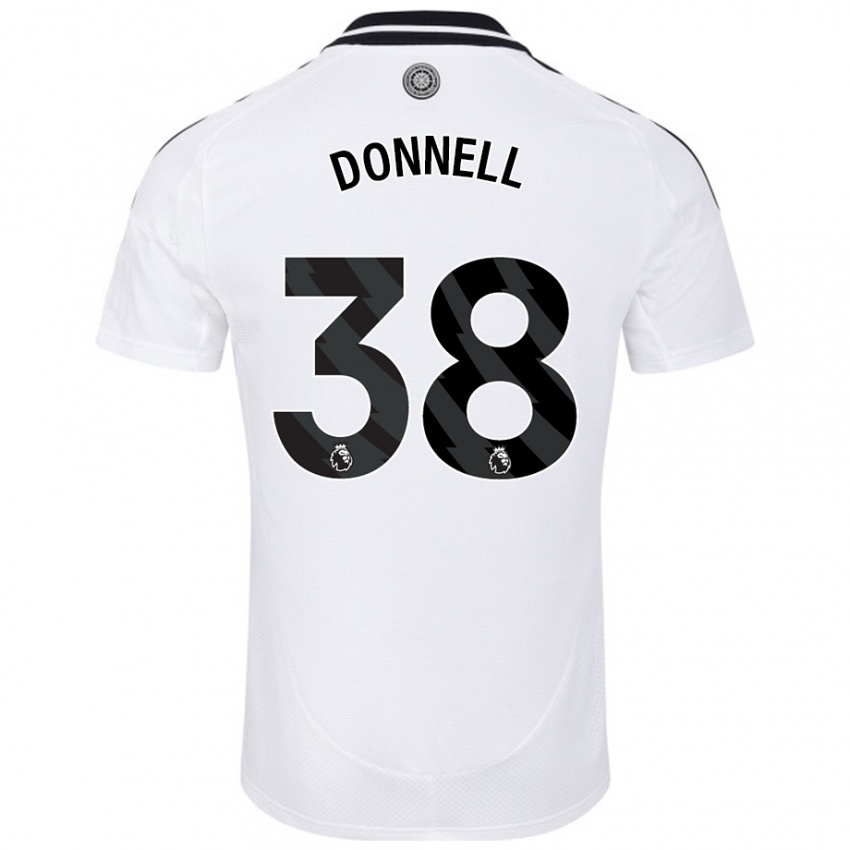 Damen Chris Donnell #38 Weiß Heimtrikot Trikot 2024/25 T-Shirt