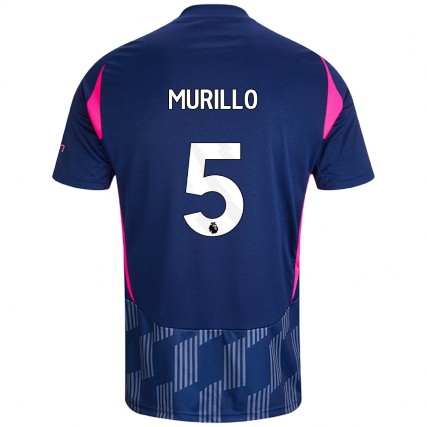 Damen Murillo #5 Königsblau Rosa Auswärtstrikot Trikot 2024/25 T-Shirt