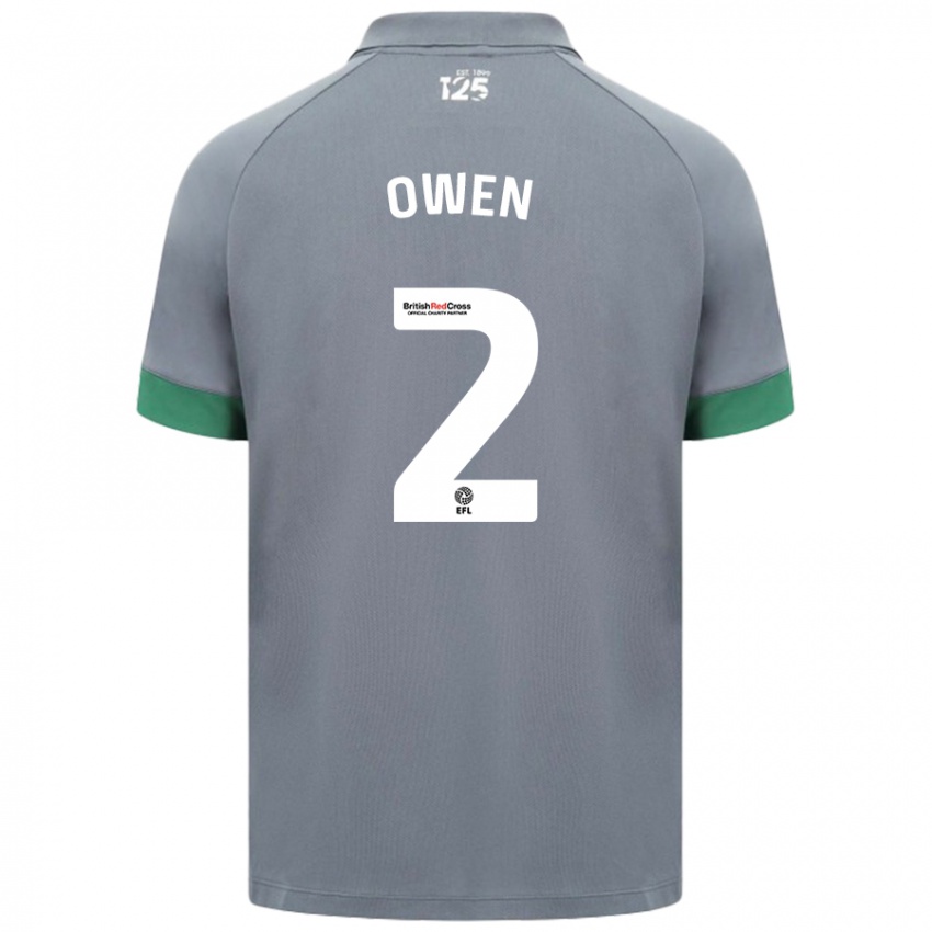 Damen Lisa Owen #2 Dunkelgrau Auswärtstrikot Trikot 2024/25 T-Shirt