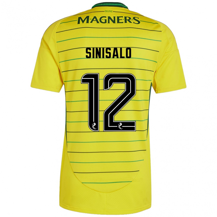 Damen Viljami Sinisalo #12 Gelb Auswärtstrikot Trikot 2024/25 T-Shirt