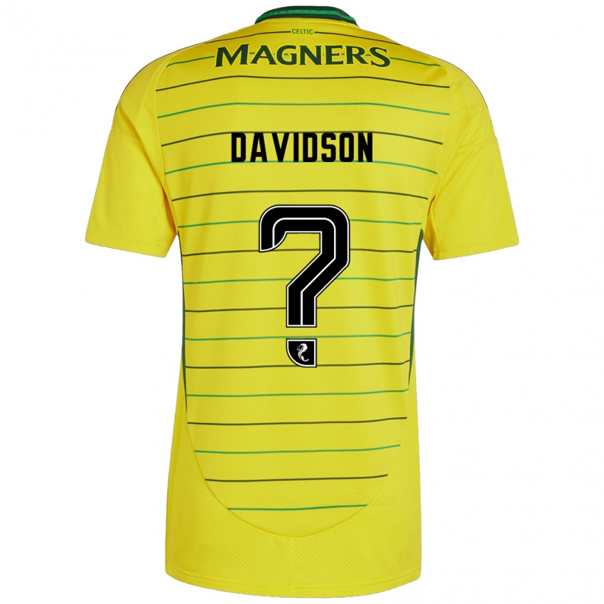 Damen Alasdair Davidson #0 Gelb Auswärtstrikot Trikot 2024/25 T-Shirt