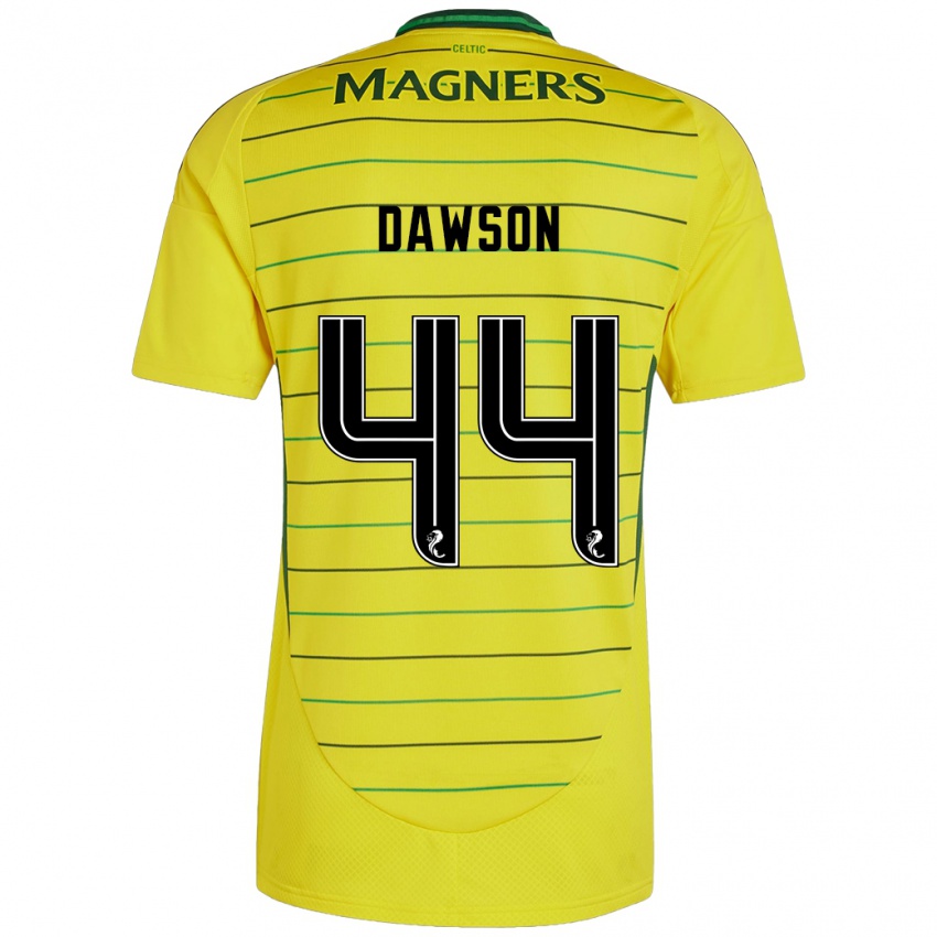 Damen Joey Dawson #44 Gelb Auswärtstrikot Trikot 2024/25 T-Shirt