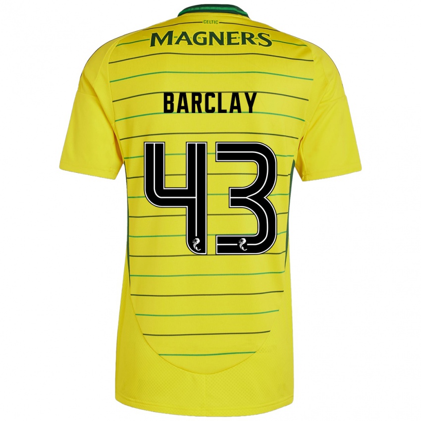 Damen Lucy Barclay #43 Gelb Auswärtstrikot Trikot 2024/25 T-Shirt