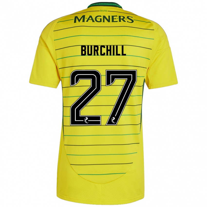 Damen Tiree Burchill #27 Gelb Auswärtstrikot Trikot 2024/25 T-Shirt