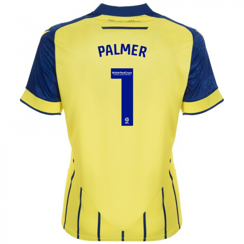 Damen Alex Palmer #1 Gelb Blau Auswärtstrikot Trikot 2024/25 T-Shirt