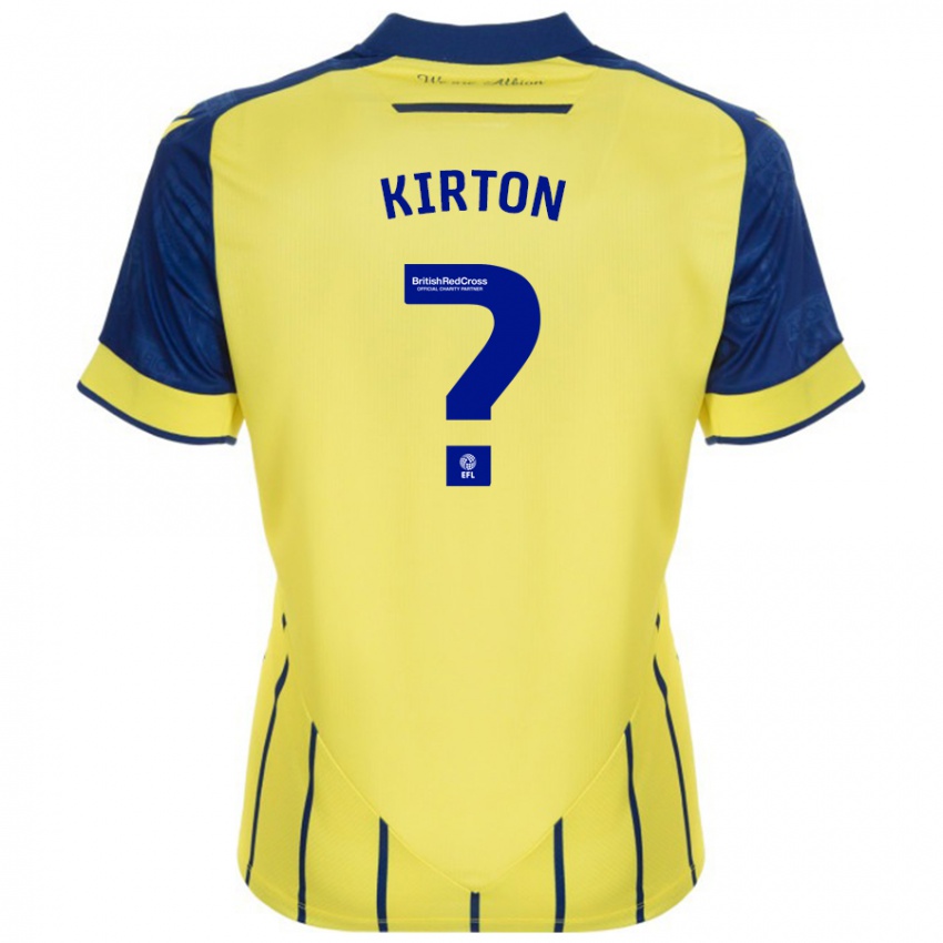 Damen Archie Kirton #0 Gelb Blau Auswärtstrikot Trikot 2024/25 T-Shirt