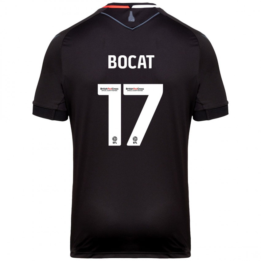 Damen Eric-Junior Bocat #17 Schwarz Auswärtstrikot Trikot 2024/25 T-Shirt