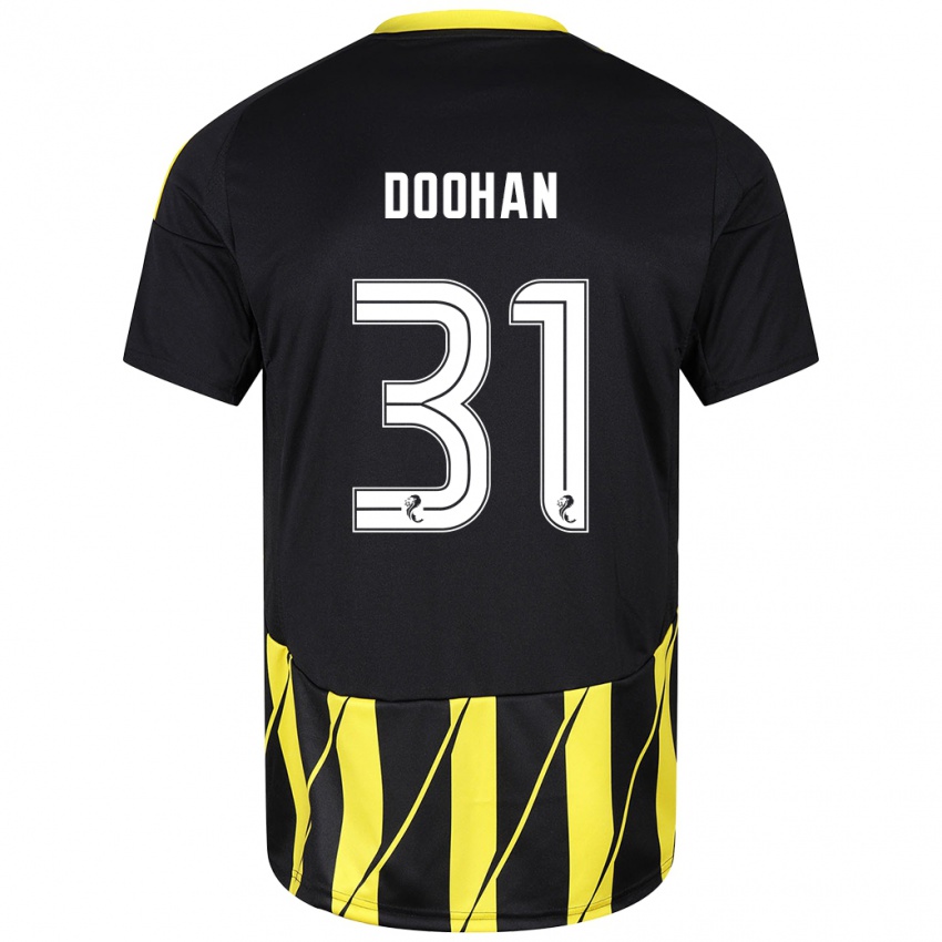 Damen Ross Doohan #31 Schwarz Gelb Auswärtstrikot Trikot 2024/25 T-Shirt