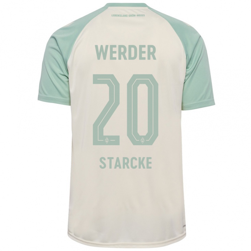 Damen Bennet Starcke #20 Cremeweiß Hellgrün Auswärtstrikot Trikot 2024/25 T-Shirt