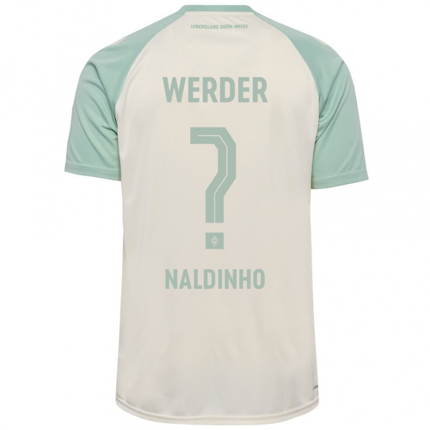 Damen Naldinho #0 Cremeweiß Hellgrün Auswärtstrikot Trikot 2024/25 T-Shirt