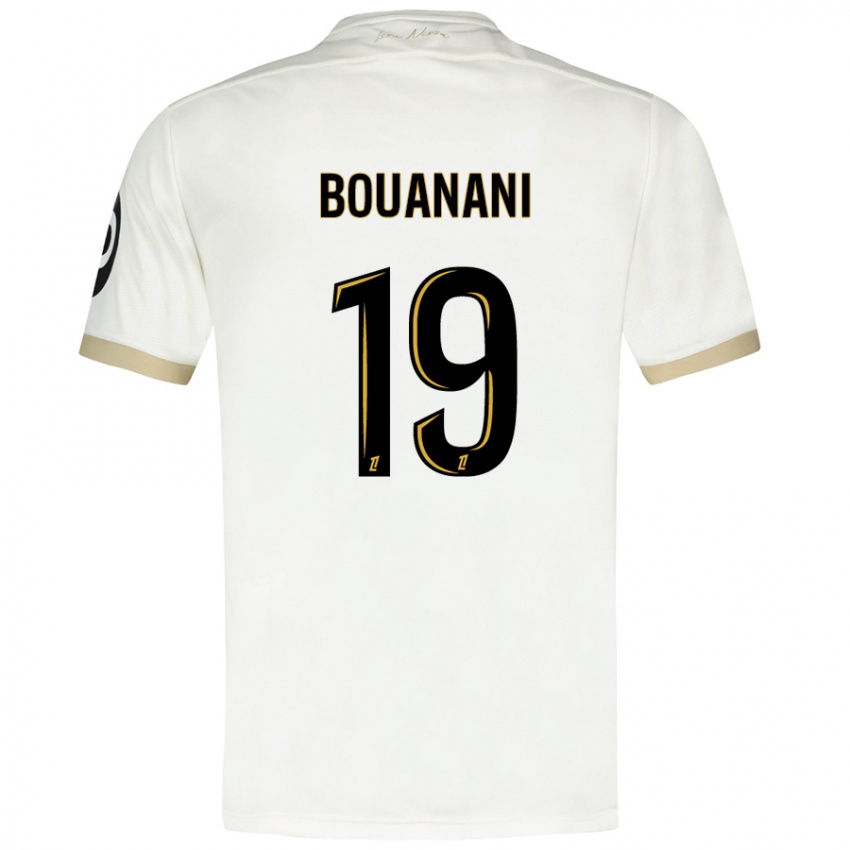 Damen Badredine Bouanani #19 Weißgold Auswärtstrikot Trikot 2024/25 T-Shirt