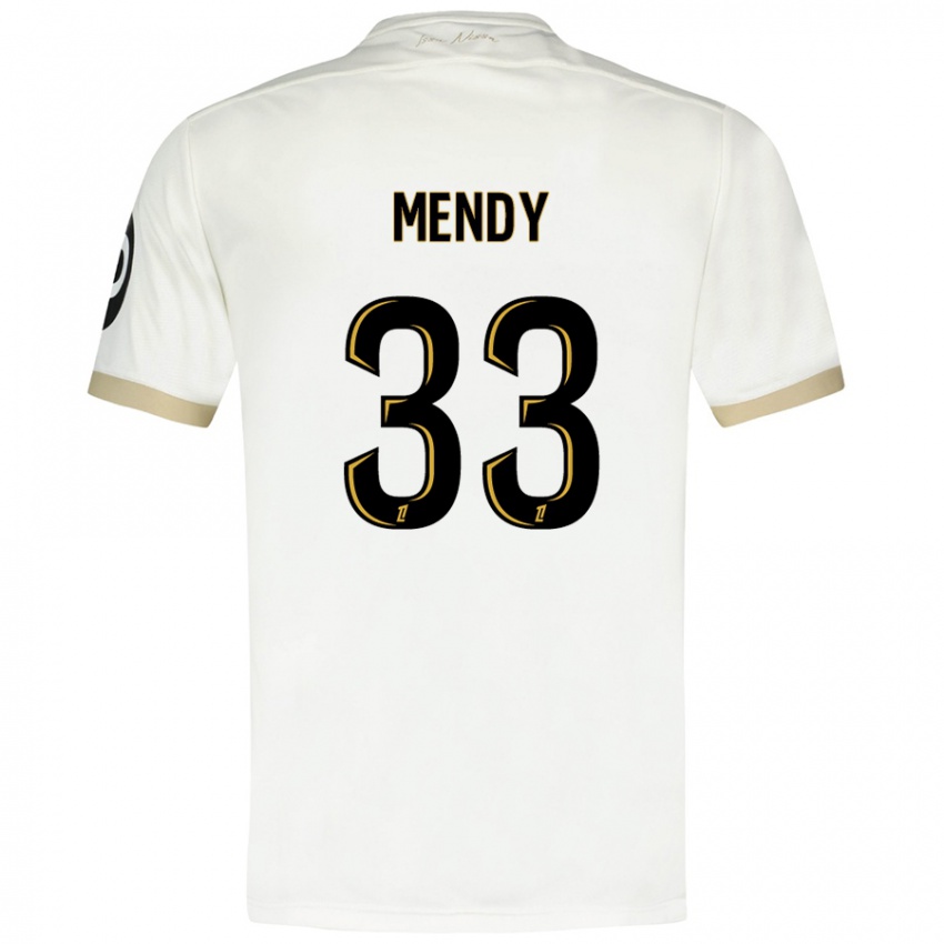 Damen Antoine Mendy #33 Weißgold Auswärtstrikot Trikot 2024/25 T-Shirt