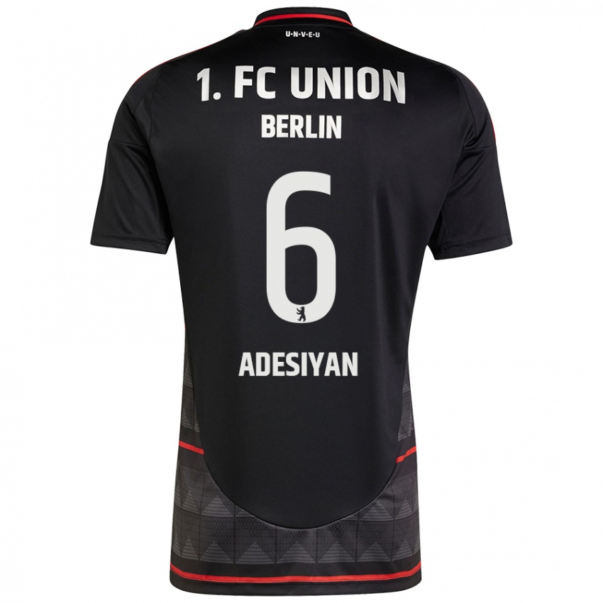 Damen Olufemi Adesiyan #6 Schwarz Auswärtstrikot Trikot 2024/25 T-Shirt