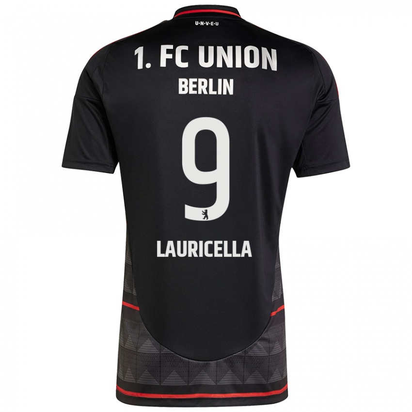 Damen Guiseppe Lauricella #9 Schwarz Auswärtstrikot Trikot 2024/25 T-Shirt