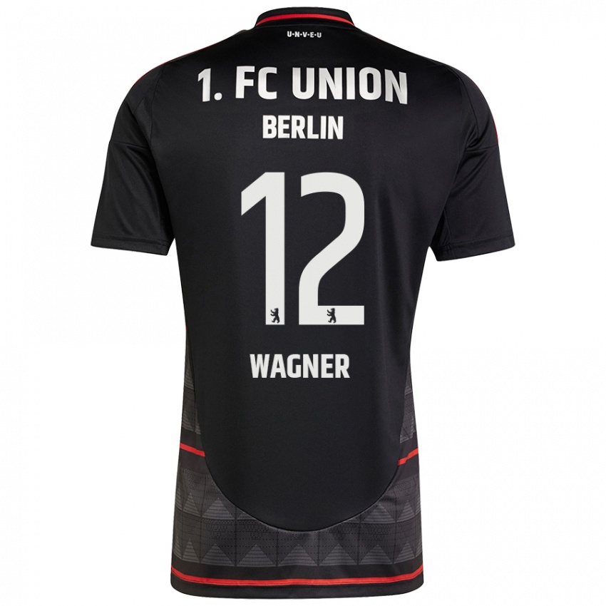 Damen Melanie Wagner #12 Schwarz Auswärtstrikot Trikot 2024/25 T-Shirt