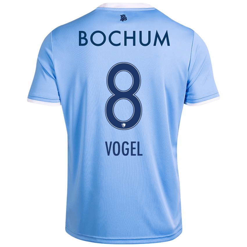 Damen Ann-Sophie Vogel #8 Himmelblau Auswärtstrikot Trikot 2024/25 T-Shirt