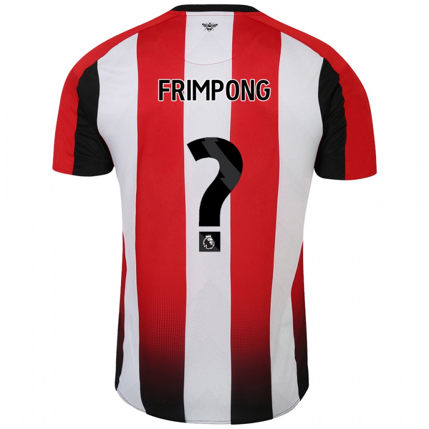 Kinder Charles Frimpong #0 Rot Weiß Heimtrikot Trikot 2024/25 T-Shirt