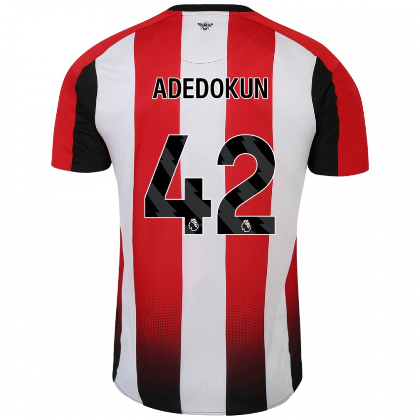 Kinder Val Adedokun #42 Rot Weiß Heimtrikot Trikot 2024/25 T-Shirt