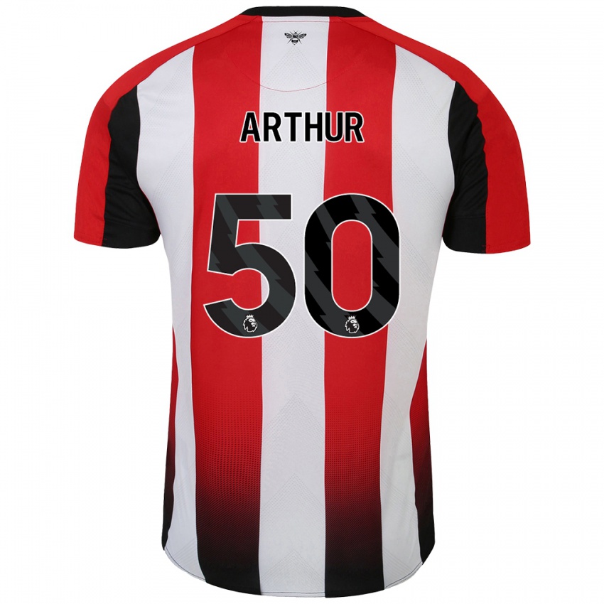 Kinder Benjamin Arthur #50 Rot Weiß Heimtrikot Trikot 2024/25 T-Shirt