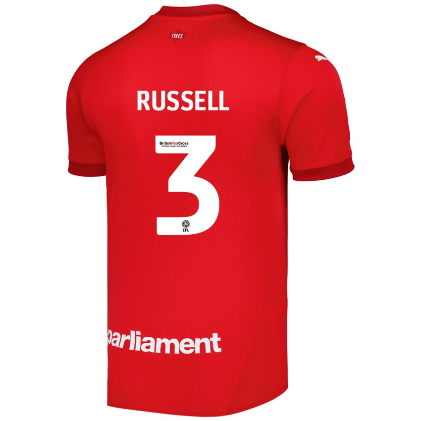 Kinder Jon Russell #3 Rot Heimtrikot Trikot 2024/25 T-Shirt