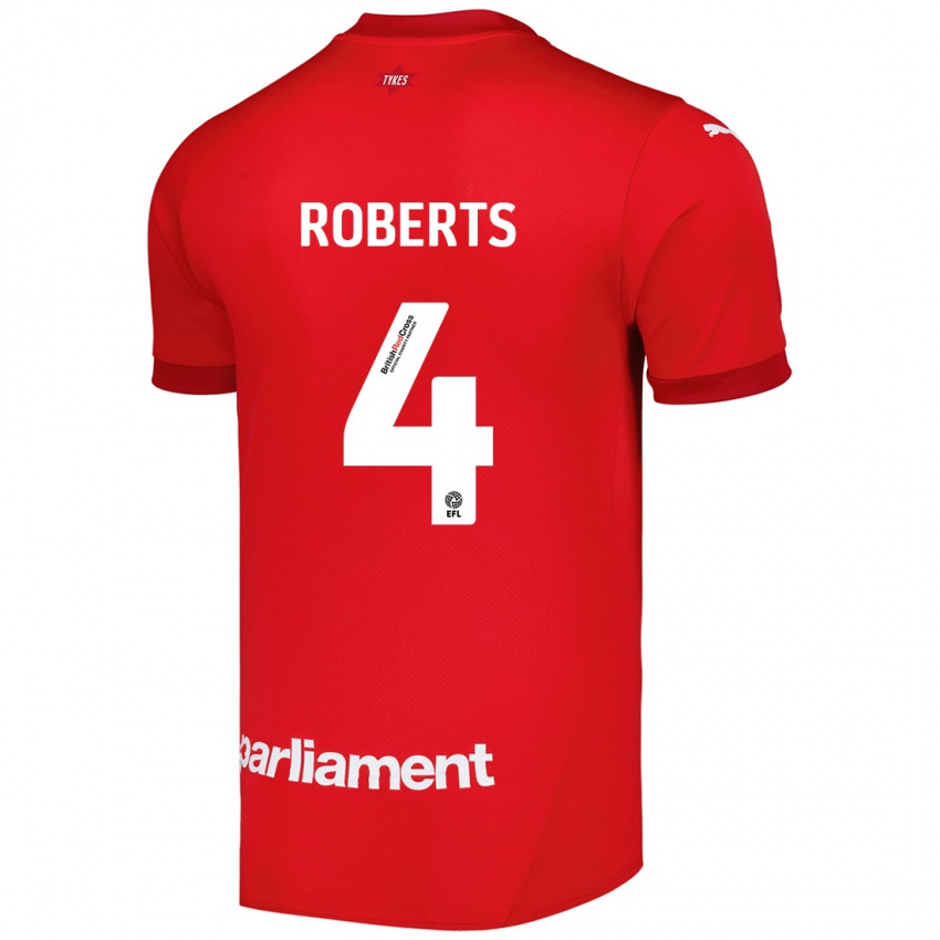 Kinder Marc Roberts #4 Rot Heimtrikot Trikot 2024/25 T-Shirt