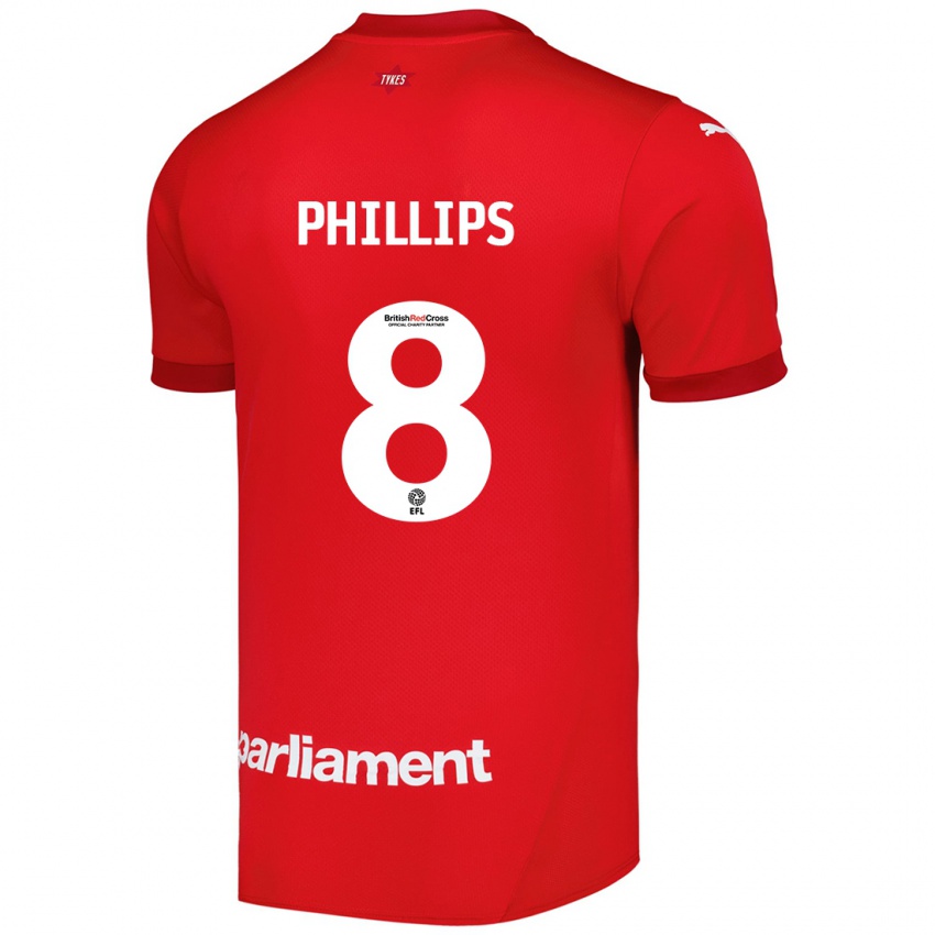 Kinder Adam Phillips #8 Rot Heimtrikot Trikot 2024/25 T-Shirt