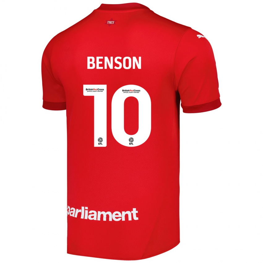 Kinder Josh Benson #10 Rot Heimtrikot Trikot 2024/25 T-Shirt