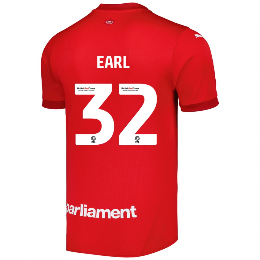 Kinder Josh Earl #32 Rot Heimtrikot Trikot 2024/25 T-Shirt