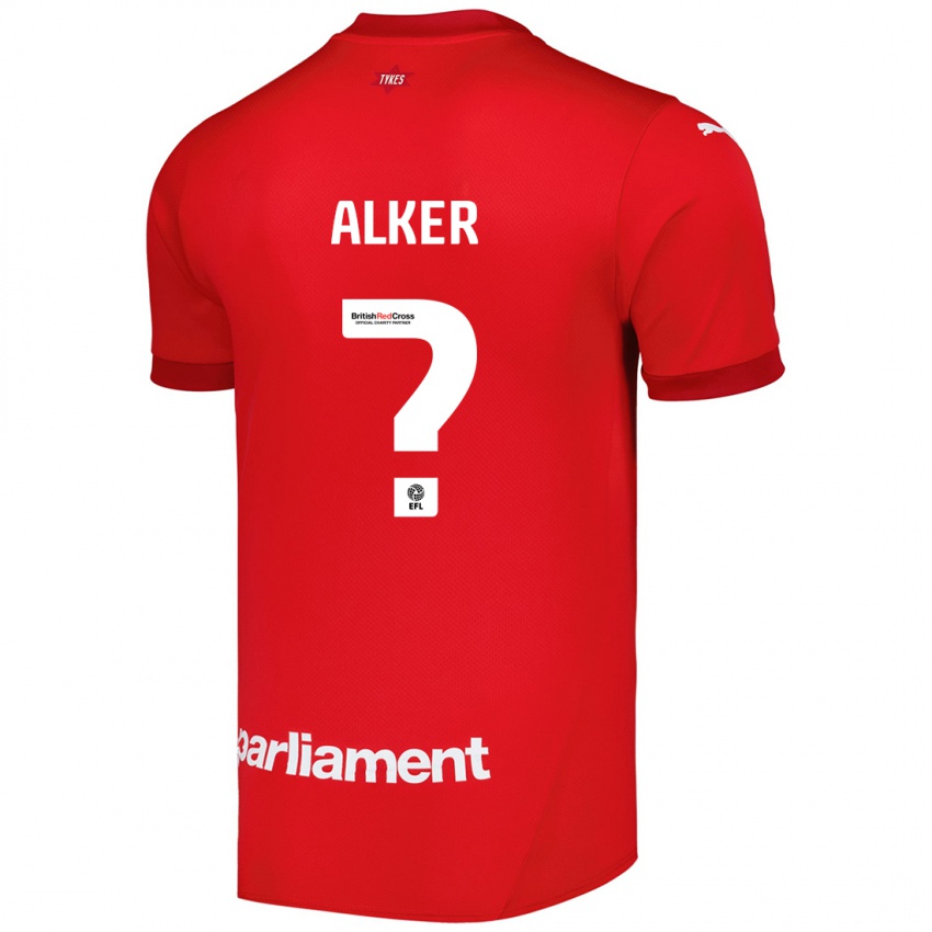 Kinder Luke Alker #0 Rot Heimtrikot Trikot 2024/25 T-Shirt