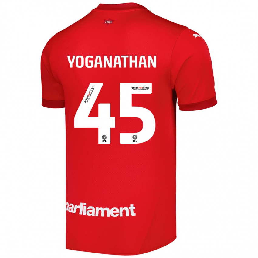 Kinder Vimal Yoganathan #45 Rot Heimtrikot Trikot 2024/25 T-Shirt