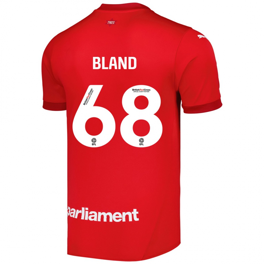 Kinder Jonathan Bland #68 Rot Heimtrikot Trikot 2024/25 T-Shirt