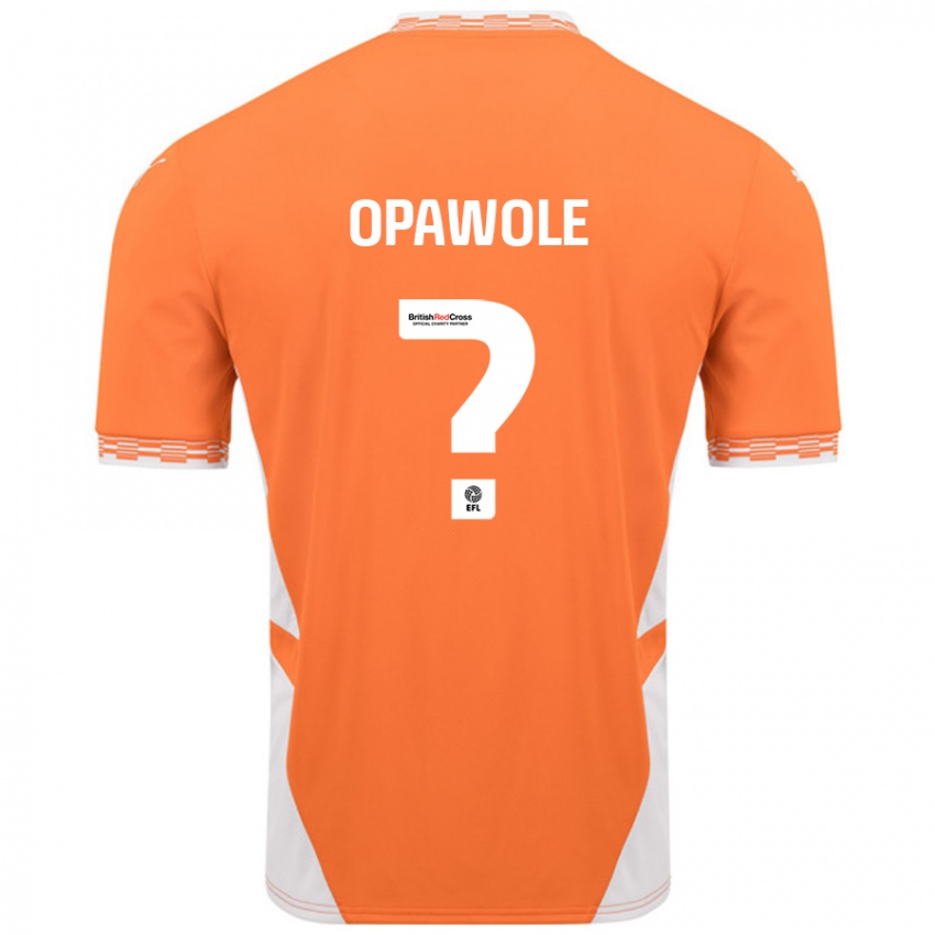 Kinder Johnson Opawole #0 Orange Weiß Heimtrikot Trikot 2024/25 T-Shirt